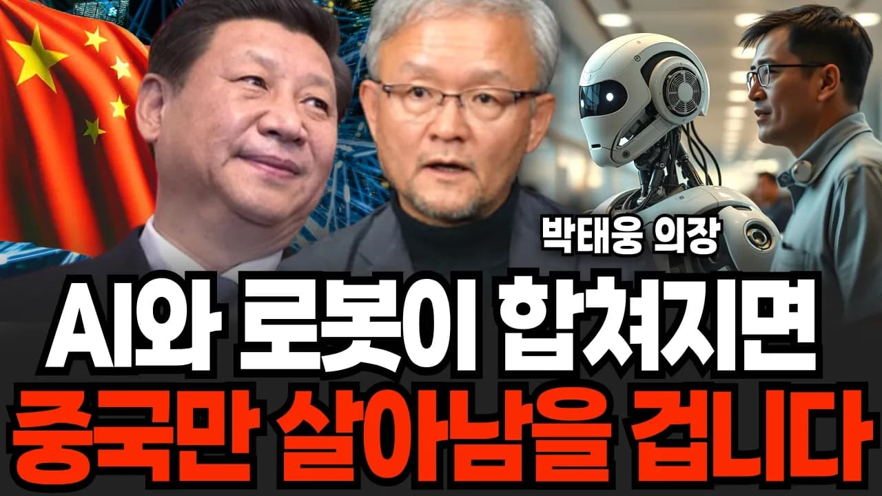 "중국이 제일 빠르다" 한국은 AI 시대에 하나도 준비되지 않았습니다